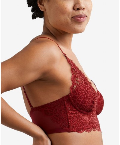 Pure Comfort Lace & Mesh Longline Wireless Bralette DM1188 Animal Print $13.23 Bras