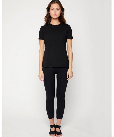 Pima Go Short Sleeve Tee for Women Black $26.68 Tops