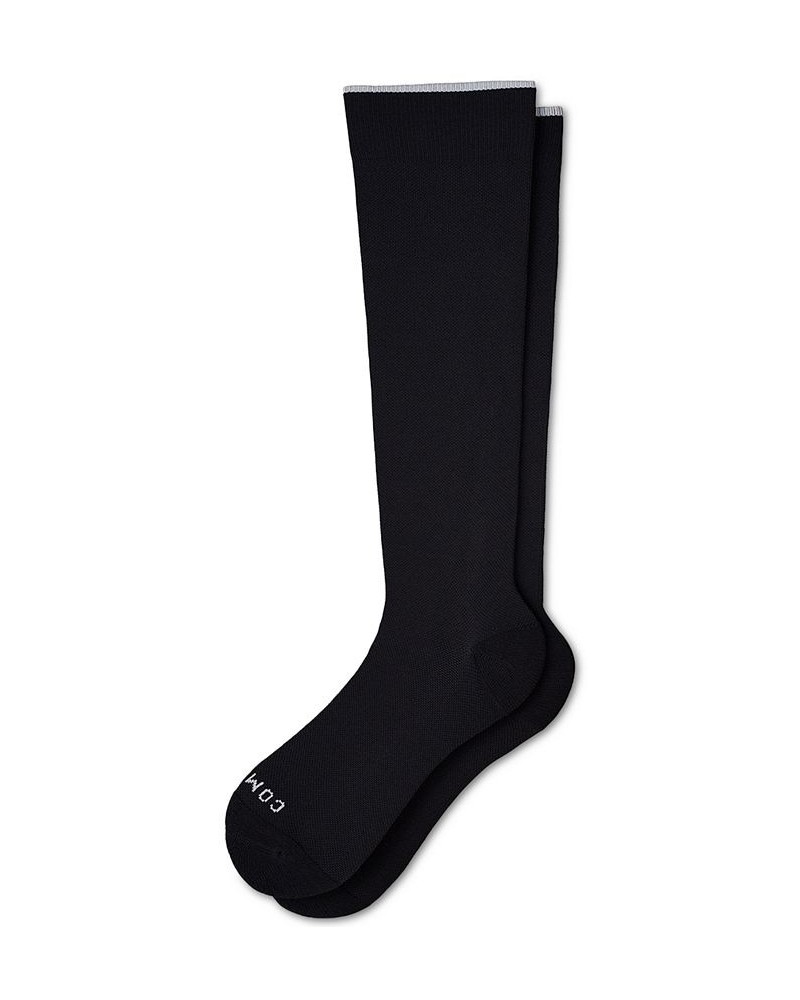 Women's Knee-High Wicking Compression Socks Black $18.62 Socks