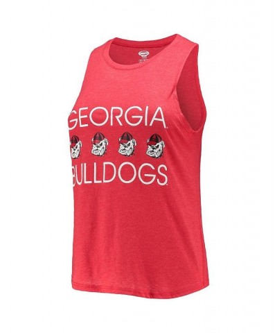 Women's Black Red Georgia Bulldogs Tank Top and Pants Sleep Set Black, Red $29.90 Pajama