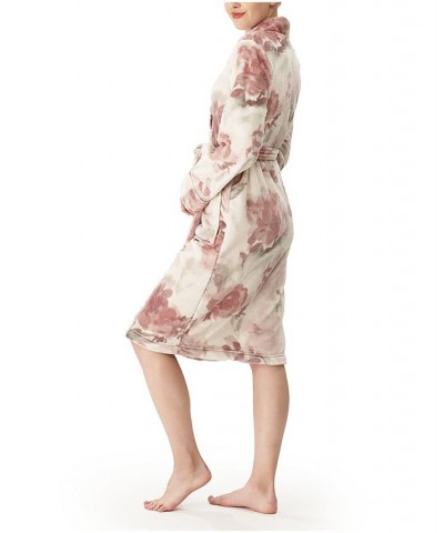 Women's Floral Velvetloft Kimono Robe Multi $29.52 Sleepwear