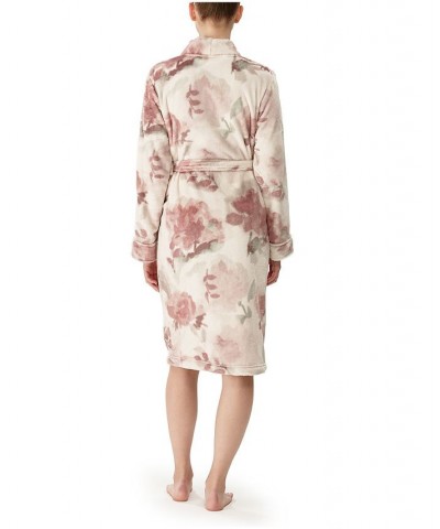 Women's Floral Velvetloft Kimono Robe Multi $29.52 Sleepwear