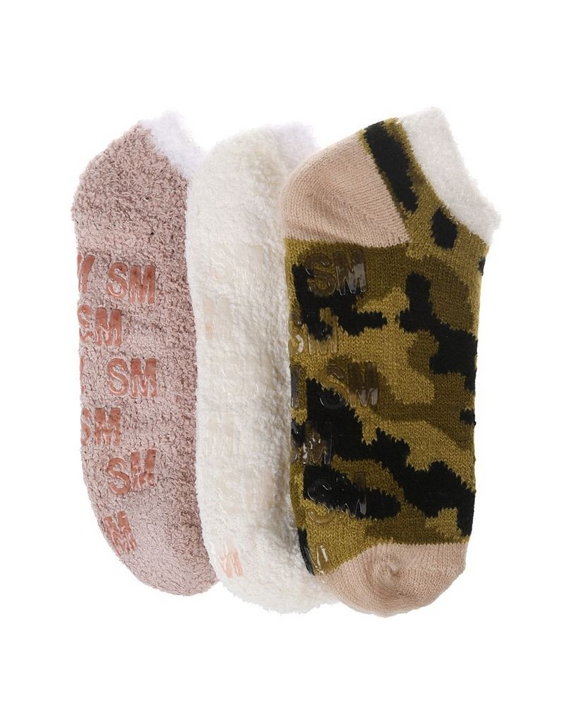 Women's Low Cut Socks Set 3 Pairs Olive $15.58 Socks