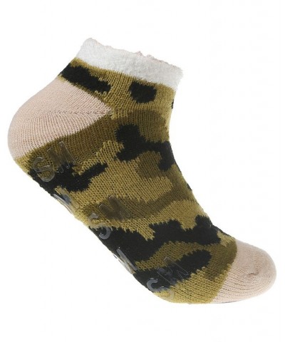 Women's Low Cut Socks Set 3 Pairs Olive $15.58 Socks