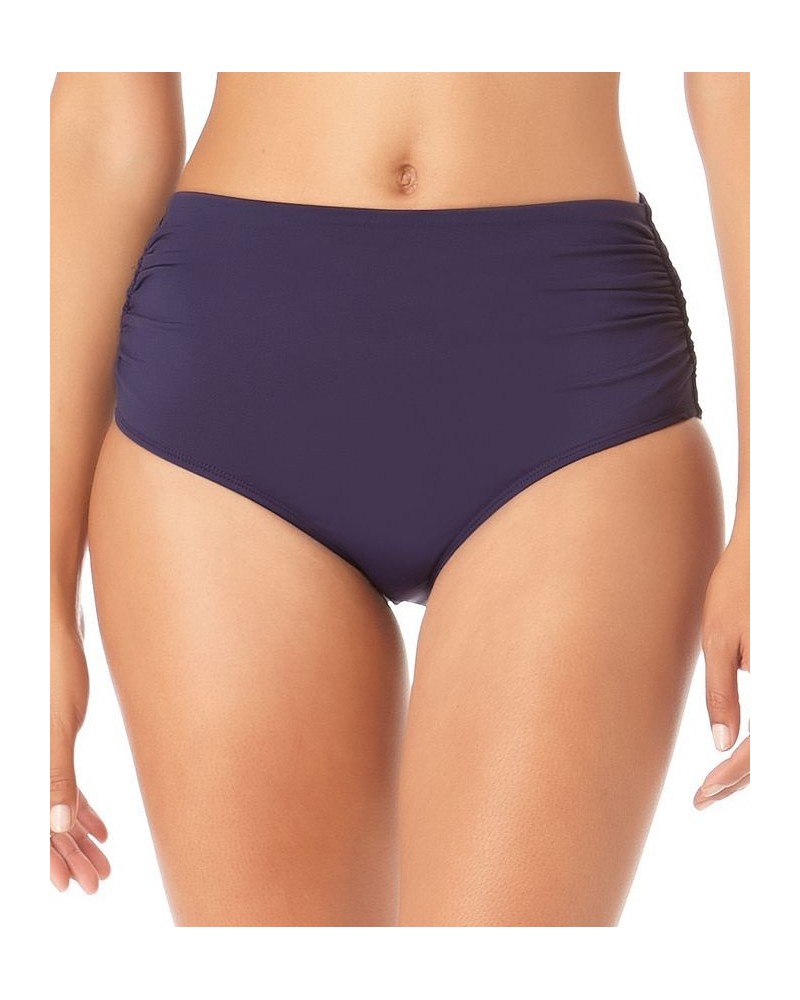 High-Waist Bikini Bottoms Navy $33.92 Swimsuits