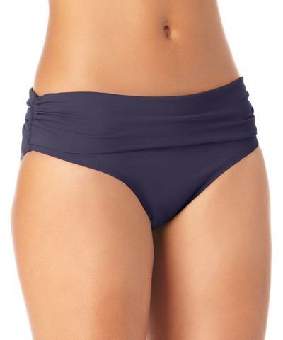 High-Waist Bikini Bottoms Navy $33.92 Swimsuits