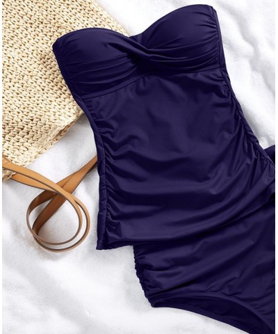 High-Waist Bikini Bottoms Navy $33.92 Swimsuits