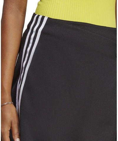 Women's Adicolor Classics 3-Stripes Short Wrapping Skirt Black $21.93 Skirts