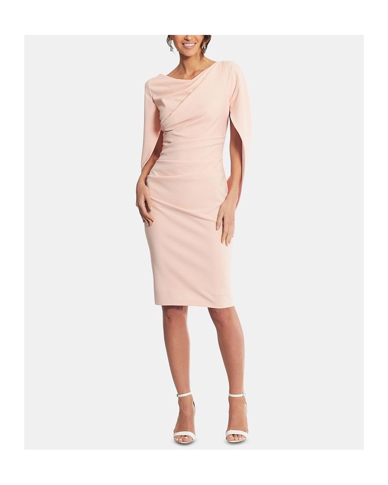 Caped Sheath Dress Pink $68.97 Dresses