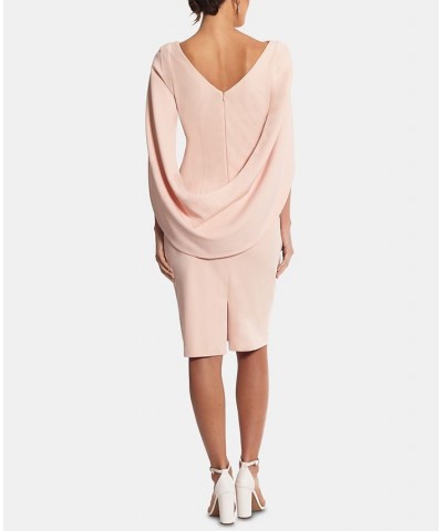 Caped Sheath Dress Pink $68.97 Dresses
