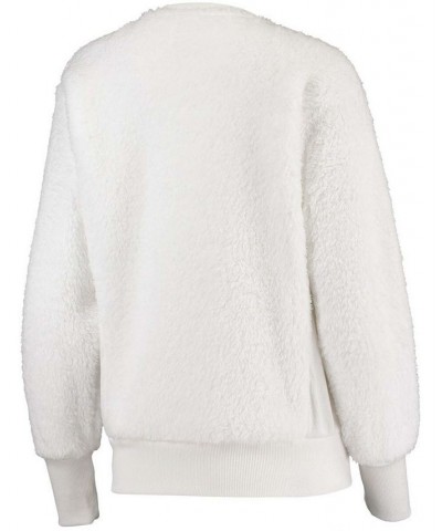 Women's White Cleveland Browns Milestone Tracker Pullover Sweatshirt White $34.40 Sweatshirts