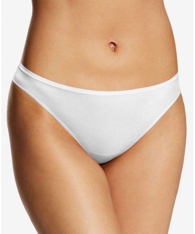 Women's Cotton Comfort Thong Underwear DMCOBK White $8.75 Panty